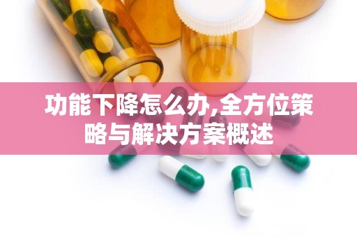功能下降怎么办,全方位策略与解决方案概述
