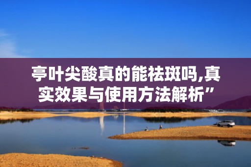 亭叶尖酸真的能祛斑吗,真实效果与使用方法解析”
