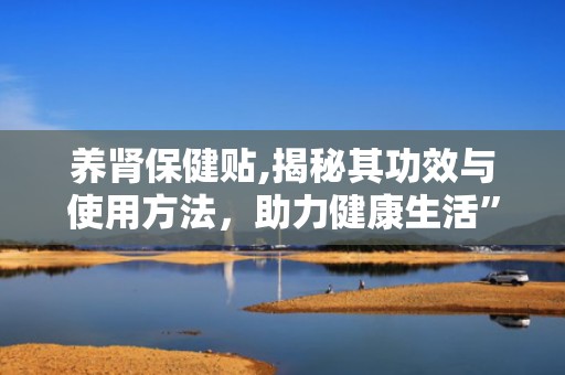 养肾保健贴,揭秘其功效与使用方法，助力健康生活”