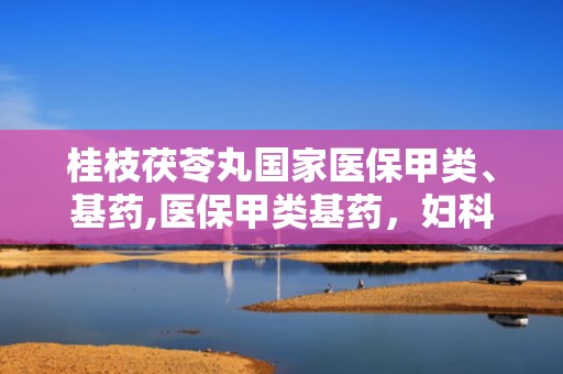 桂枝茯苓丸国家医保甲类、基药,医保甲类基药，妇科调养良方