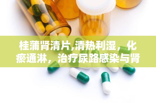 桂蒲肾清片,清热利湿，化瘀通淋，治疗尿路感染与肾盂肾炎的良药