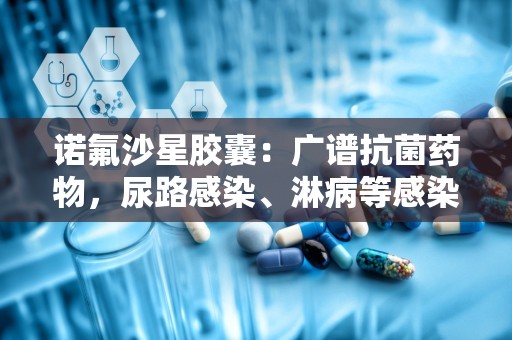 诺氟沙星胶囊：广谱抗菌药物，尿路感染、淋病等感染性疾病的治疗选择